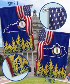 kentucky state goldenrod flower flag mln1111fv11 7108