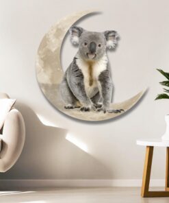 koala on the moon hanging metal sign qnk1005msv20 1708