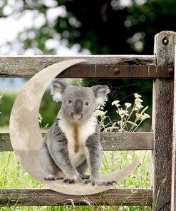 koala on the moon hanging metal sign qnk1005msv20 6628