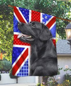 labrador retriever dog flag uk flower pattern ntb237f 4937