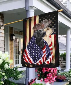 labrador retrievers american patriot flag 2908