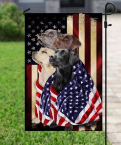 labrador retrievers american patriot flag 3502