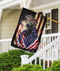 labrador retrievers american patriot flag 3873