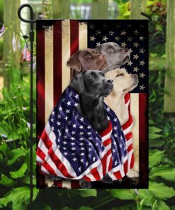 labrador retrievers american patriot flag 5018