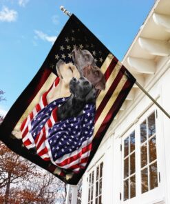 labrador retrievers american patriot flag 7063