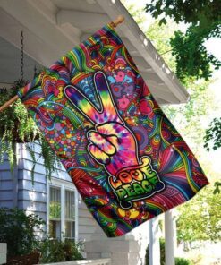 love peace hippie flag 4387