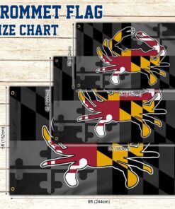 maryland flag maryland crab grommet flag trl1607gf 7700