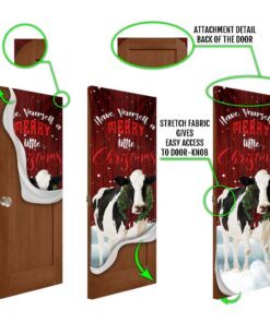 merrry christmas cattle door cover 3506