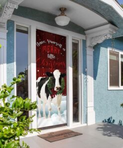 merrry christmas cattle door cover 7062