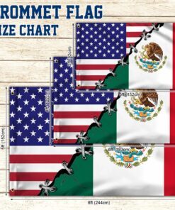 mexican american pride mexican american grommet flag bnn494gf 7234