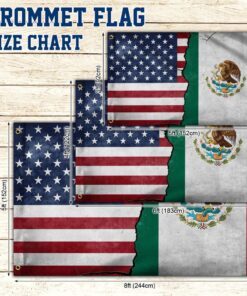 mexico flag mexican american grommet flag qtr238gf 6352