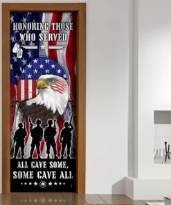 military honor veteran patriotic door cover 3624