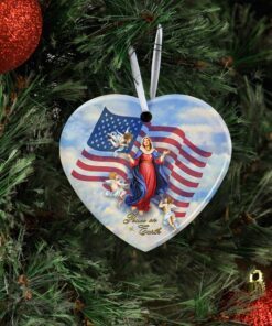 mother mary ceramic ornament 8148