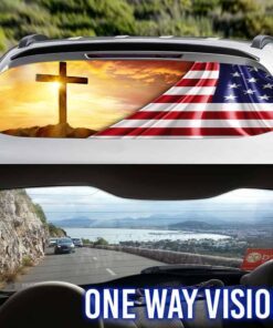 my god. jesus. christian cross rear window decal thn2068cd 6684