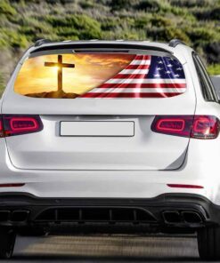 my god. jesus. christian cross rear window decal thn2068cd 6895