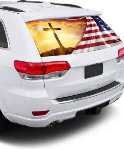 my god. jesus. christian cross rear window decal thn2068cd 7958