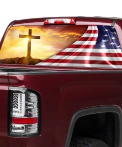 my god. jesus. christian cross rear window decal thn2068cd 8293