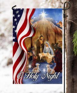 nativity scene american flag o holy night ddh2986f 1491