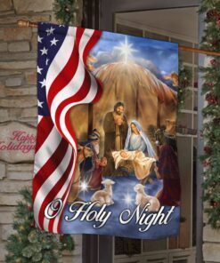 nativity scene american flag o holy night ddh2986f 2131