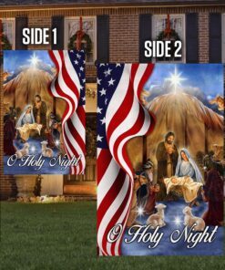 nativity scene american flag o holy night ddh2986f 6864