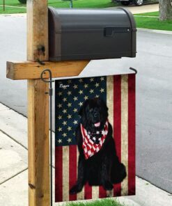 newfoundland dog american flag 5950