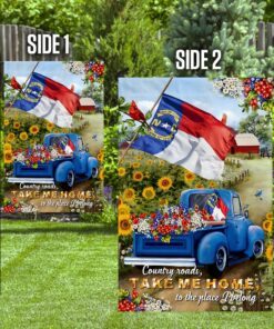 north carolina country roads flag 7327