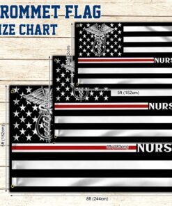 nurse flag thin red line nurse grommet flag trn1388gfv1 5563