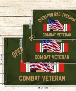 operation iraqi freedom combat veteran grommet flag tpt839f 8069