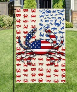 patriotic crab flag 4th of july tqn228f 6993