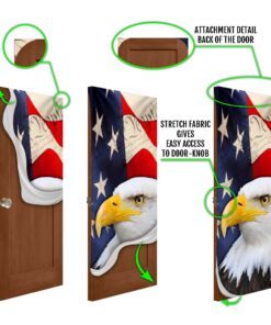 patriotic eagle door cover 2297