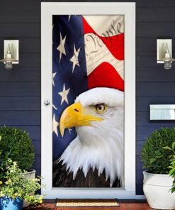 patriotic eagle door cover 3061