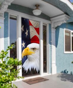 patriotic eagle door cover 8906