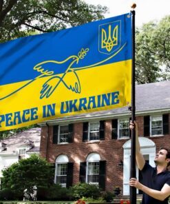 peace in ukraine grommet flag stand with ukraine ddh3433gf 2309