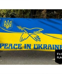 peace in ukraine grommet flag stand with ukraine ddh3433gf 3341