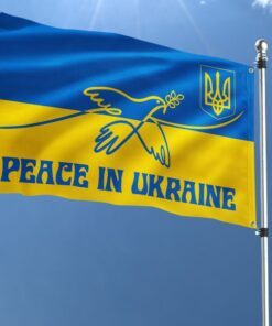 peace in ukraine grommet flag stand with ukraine ddh3433gf 7708