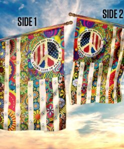 people living life in peace hippie flag 3478