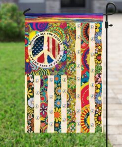 people living life in peace hippie flag 7765