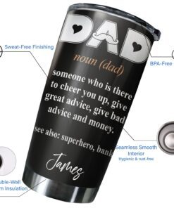 personalized tumbler funny dad noun 20oz tumbler lnt95tuct 7284