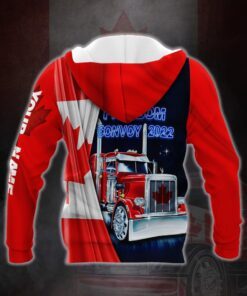 personalized zip hoodie canadian trucker freedom convoy 2022 mlh2205zhct 2239