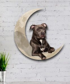 pit bull and moon hanging metal sign qnk879msv23a 8560