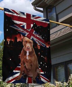 pitbull dog flag uk ntt47fv4 3956