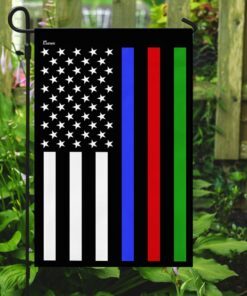 police military and fire thin line american flag 3093