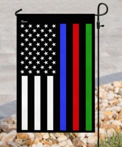 police military and fire thin line american flag 5989