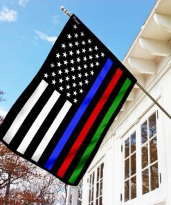 police military and fire thin line american flag 8160