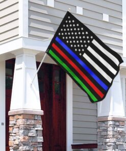 police military and fire thin line american flag 8337