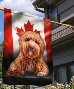 poodle flag flagwix™ poodle image with canadian flag qnn557fv12 2790