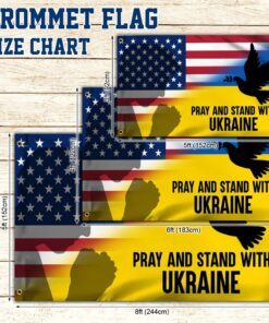 pray and stand with ukraine american grommet flag thn3797gf 2922