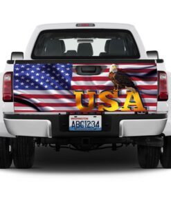 proud american truck tailgate decal sticker wrap 7551