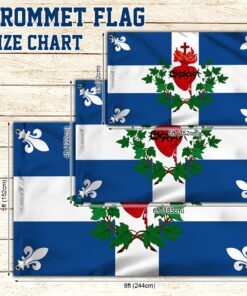 quebec sacred heart grommet flag tqn262gf 5414