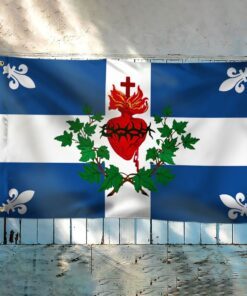 quebec sacred heart grommet flag tqn262gf 6390